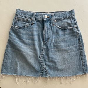 Madewell Rigid Denim Skirt